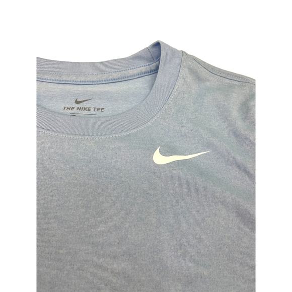 Nike Dri-Fit Women's Light Blue Short Sleeve Tee T-Shirt Gym Running Workout XS - Picture 3 of 3
